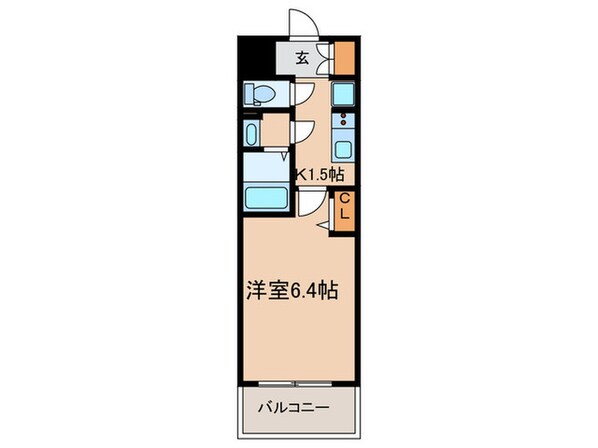 メイクス鶴舞Ⅱの物件間取画像